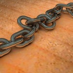 links of a chain to represent link building on websites