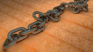 links of a chain to represent link building on websites