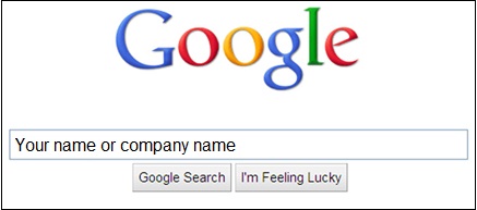 google your company personal name