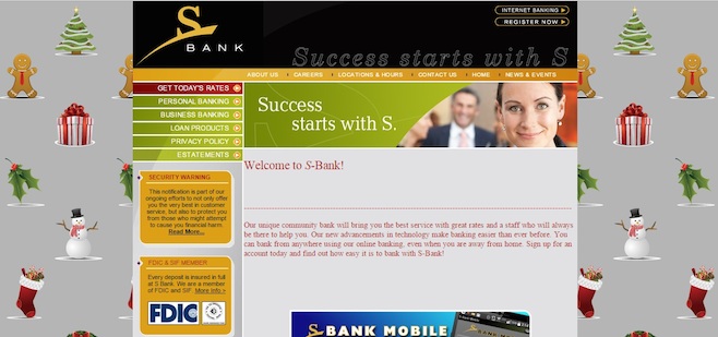 s bank home page