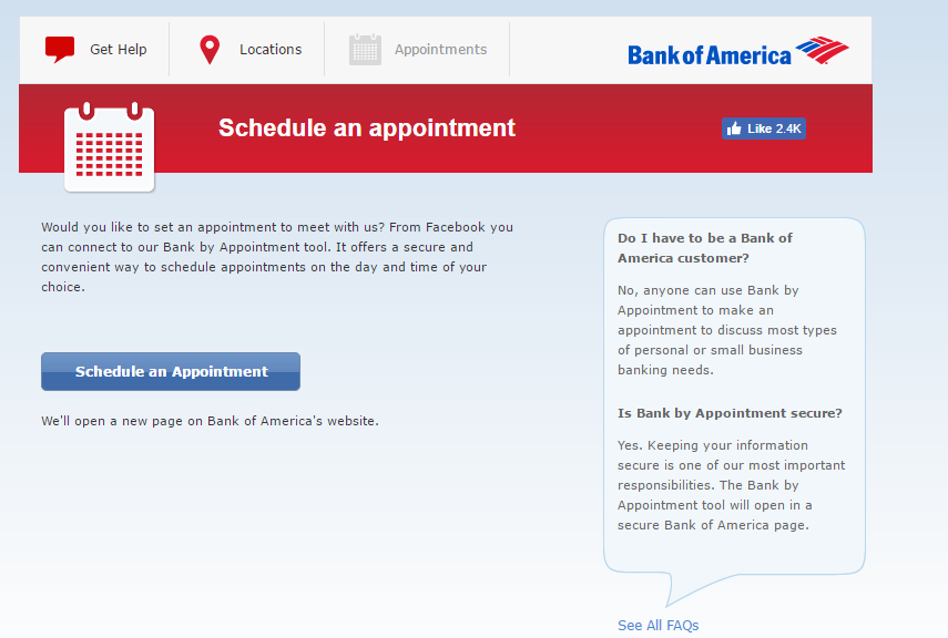 BOA Page appointment